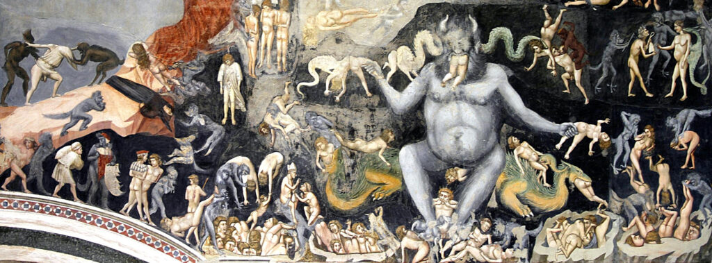 I terrori dell'anno mille -Giotto, Giudizio universale Inferno-Padova, Cappella degli Scrovegni