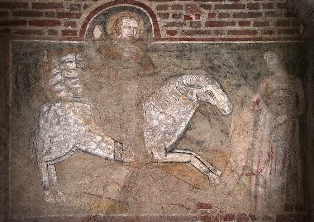 San Giorgio ed il drago - Chiesa di San Giorgio, Vigevano, prima metà XV sec.